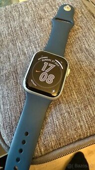 Apple Watch Series 9, 45mm Silver, Storm Blue S/M GPS