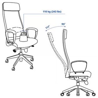 IKEA MARKUS kancelárska stolička