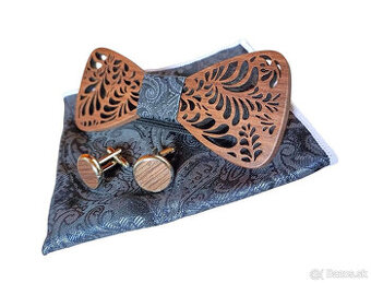 Plesový drevený motýlik - kompletný set