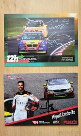 BMW Motorsport autogramkarty s originálními podpisy