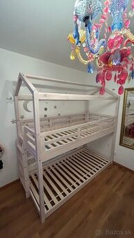 Poschodová posteľ / domček. 2ks Rošt