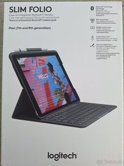 Klávesnica na iPad (7/8 generácie) nepoužitá + ochranné sklo