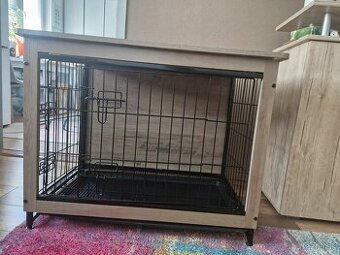 Predam klietku pre psa ocelovo/drevenu