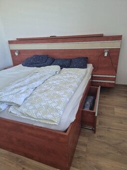 manzelska postel s 2x uloznym priestorom a suflikmi