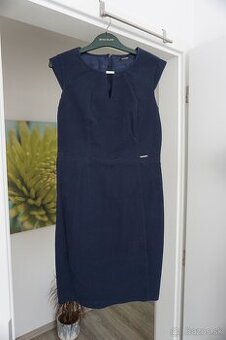 Tmavo modre saty, business look vel. 38