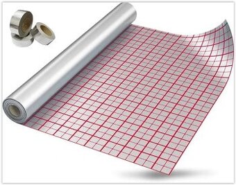 Hlinikovafolia s rastrom, podlahovka, podlahové kúrenie