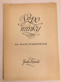 Vzpomínky na Maxe Švabinského-Jindra Schmidt-1973-znížené