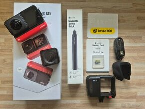 Insta360 ONE RS (Twin Edition) + selfie stick + 64GB card