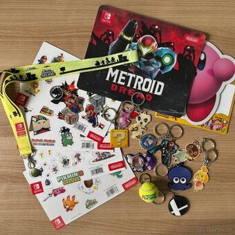 Zbierka Nintendo Switch merch bonusov k hrám