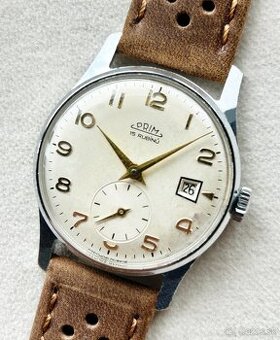 Československé Mechanické Retro Vintage hodinky PRIM Datumat