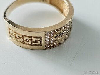 Zlaty prsten motiv Versace 333e