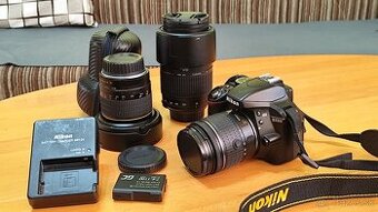 NIKON D3300 + 3 OBJEKTÍVY