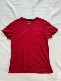 Tricko Tommy Hilfiger vel S cervene