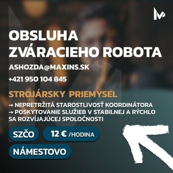 Operátor zváracieho robota | stabilná práca | TPP (p125)