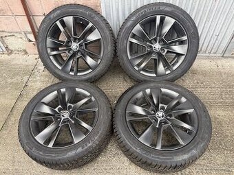 17" Elektrony SKODA 5x112 so zimnymi pneu 215/55 R17