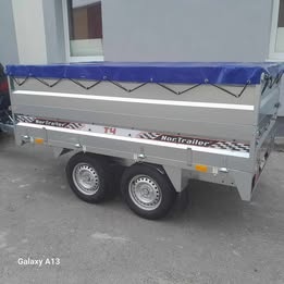 prívesný vozík brzdený dvojnápravový  EBECO