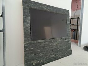 Kamenná doska za televízor z pravého kameňa (veľkosť TV 42") - 1