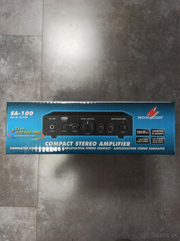 Univerzálny stereo zosilňovač Monacor SA-100