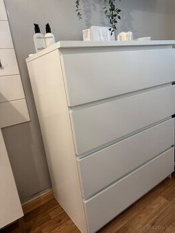 IKEA komody so 4 šuflíkmi – biela farba