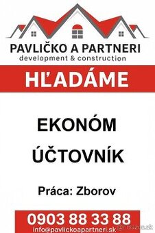 Hľadáme ekonóm - účtovník