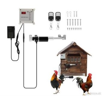 Zariadenie na automatické dvierka pre kurníky
