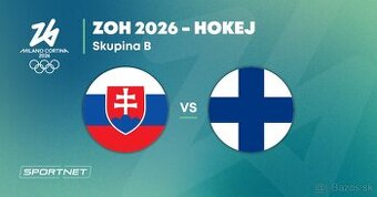 Predám 3× vstupenky na OH 2026 – Slovensko vs. Fínsko (vedľa