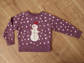 Zateplená mikina LINDEX 116 (5-6r.) snehuliak