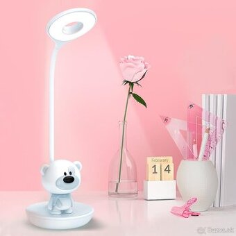LED lampa na čítanie MARZIUS, dizajn roztomilého medvedíka,