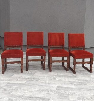 Set starožitných stoličiek – ( 4 ks ).