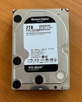 Predám 2TB disk WD Black