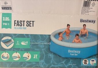 Predám nový 3m bazén s filtráciou
