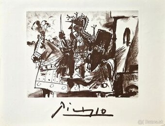 Pablo Picasso - Cavalier en Armure (Litografia, kubizmus)