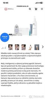 Galvanická žehlička nu skin