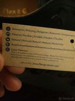 Nové kožené topánky Flex & Go – veľkosť 42, nepoužité