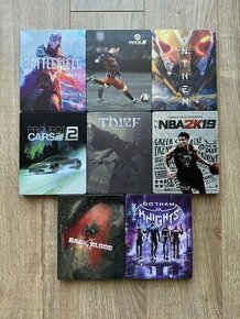 Hry a steelbooky na PS3 PS4 PS5 Xbox One Xbox series X