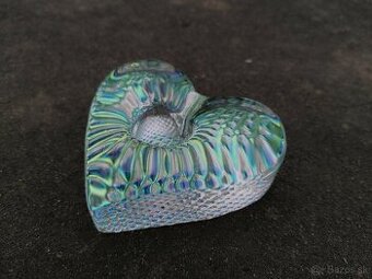 Predám sklenený stojan na sviečku Srdce