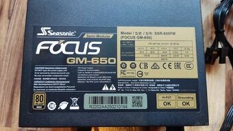 PC zdroj Seasonic Focus GM-650 Semi-modular 80plus gold