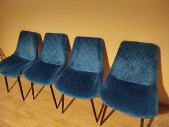 Jedálenská stolička MINERVA I - modrá