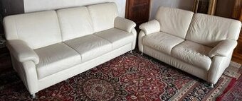 Moderní kožená sedací souprava 3+2, 3338