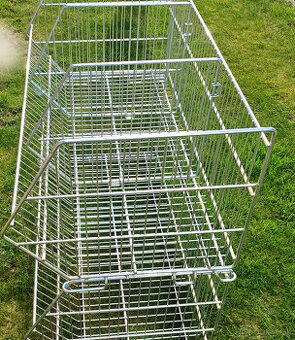 Stohovateľné kovové koše