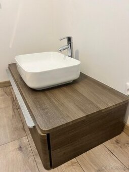 RAVAK Kupelnova skrinka + umyvadlo +bateria