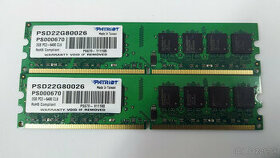 DDR2 4GB /2x 2GB/ 800MHz PATRIOT - 1
