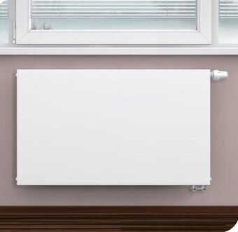 Radiator 22-600/800 s ventilom Hladký biely