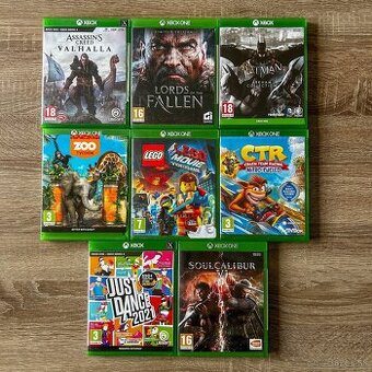 Hry Xbox One, Xbox X, Assasins Creed, Batman, Crash a iné.