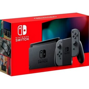 Konzola Nintendo Switch so sivým Joy-Conom.