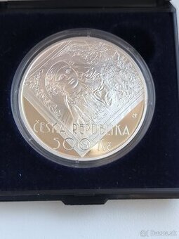 Strieborná minca 500 kč - 100.výročie -1919 PROOF