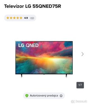 Televízor LG 55QNED75R