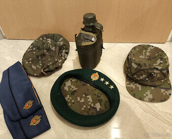 ☀️ Zelený baret vz. digital les 2007 vyšší dôstojník OSSR ☀️