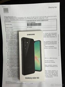 SAMSUNG Galaxy A26 5G Black 6GB/128GB