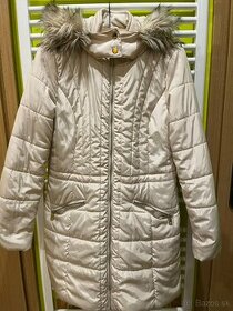 Zimná páperová bunda s kožušinkou - 1